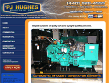 Tablet Screenshot of pjhugheselectricinc.com
